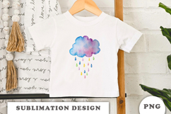 Watercolor Cute Cloud png Product Image 2