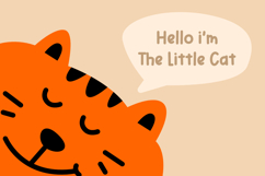 Little Cat Playful Monoline Craft Font Product Image 2