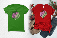 Abstract Botanical Leaf Embroidery Design Product Image 2