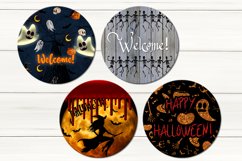 Funny Halloween | Door Signs Sublimation design bundle, PNG Product Image 2