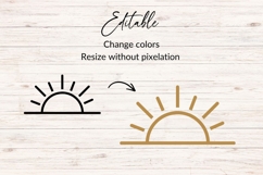 Hand Drawn Sunrise Sketch SVG Product Image 2