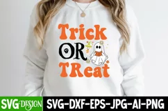 Trick or Treat Sublimation PNG Design,Trick or Treat SVG Product Image 1