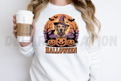 Brown Labrador Retriever Halloween Sublimation PNG Design Product Image 2