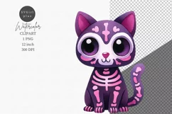 Cat clipart, Halloween clipart, Autumn sublimation Product Image 1