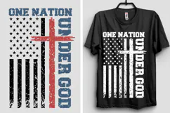 One Nation Under God SVG, 4th of July SVG, USA 1776 SVG Product Image 3