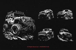 10 Bundle Dark Art Dirt Jeep Car Off-Road Mud 4x4 Double Product Image 3