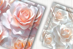 3d colorful roses digital paper Product Image 2