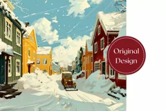 Christmas Tumbler Wrap Design, Cozy Winter Tumbler Template Product Image 2