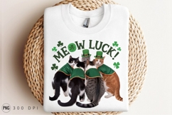Cats Wearing St Patricks Day Costumes Sublimation PNG Product Image 3