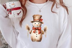 Watercolor Christmas Farm Clipart Product Image 2