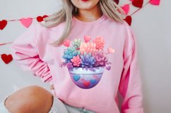 Pink Valentine Succulent Pot Clipart Product Image 2