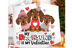 My Dachshund Dog is My Valentine Png Product Image 1