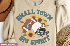 Small Town Big Spirit PNG, America Football Sublima Product Image 2
