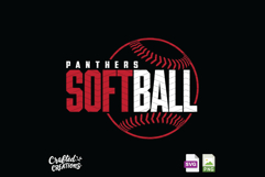 Panthers Softball Mascot SVG PNG Team Logo Design Product Image 2