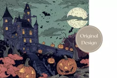 Halloween Tumbler Design, Halloween Pumpkins Tumbler PNG Product Image 2