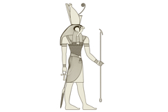 Horus.Egyptian ancient symbol. Culture.Design element. Product Image 2
