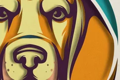 3d Dog Svg, Shadow Box Svg, Paper cut, Cute Dog Svg Product Image 3