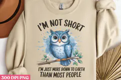 Im Not Short Im Just More PNG, Funny Animal Jokes Product Image 3