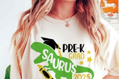 Pre-k Graduate 2025 Svg, Pre-k Dinosaur Shirt, Dino Grad Boy Product Image 2