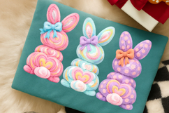 Crochet Latch Hook Easter Bunny PNG, Faux Yarn Happy Easter Product Image 2