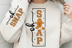 Oh Snap Gingerbread Christmas PNG, Oh Snap PNG, Christmas Product Image 1