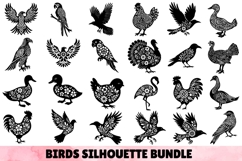 158 Birds &amp; Insects Silhouettes Stencil Mega bundle SVG Product Image 2