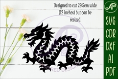 Chinese Dragon wall art sign, SVG file. vector file design 2 Product Image 2