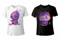 Funny Monsters clipart, print design 1PNG Product Image 2