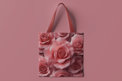 3D Pink Rose Digital Paper Product Image 2