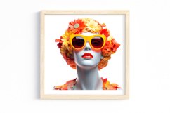 Colorful God Greek Statues Sublimation, Watercolor Clipart Product Image 1