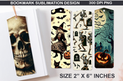 Bookmarks Sublimation - Halloween Holly Berries PNG Design Product Image 1