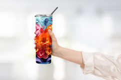 Heart Flower Tumbler Wrap Design Product Image 2