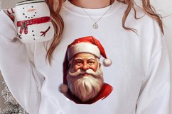 Vintage Black Santa Claus Sublimation Clipart, Santa PNG Product Image 2