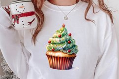 Christmas Cupcake Collection, Christmas Cupcake Clipart Product Image 2