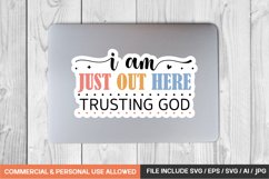 Boho christian Sticker Svg Bundle / 20 sticker designs Product Image 2