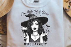 Vintage Halloween Witch, I&#039;m made out of glitter wine &amp; Product Image 2