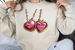 Retro Valentine Clipart PNG Product Image 1