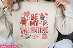 Be my Valentine PNG, Cozy Valentine Sublimation PNG Product Image 1