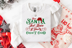 Dear Santa Just Leave Your Credit Card Funny Xmas SVG Product Image 2