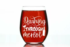 I'm dreaming of a wine christmas SVG, Christmas SVG Product Image 2