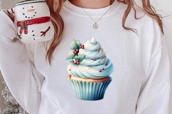 Christmas Cupcake Clipart, Christmas Clipart Product Image 2