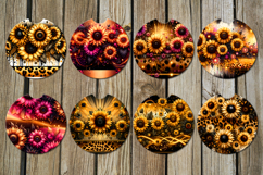 Magic sunflowers | american coaster &amp; key chain design Product Image 2
