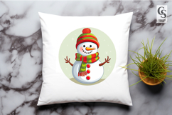 Cute Snowman Clipart Sublimation PNG Product Image 2