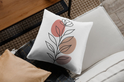 Minimal Botanical Line Art Flower Embroidery Design Product Image 2