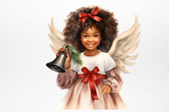 Christmas Angel Sublimation Clipart PNG Product Image 2