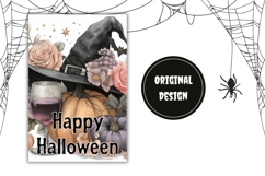 Cartoon Halloween Hat Garden Flag, Happy Halloween Flag Product Image 2
