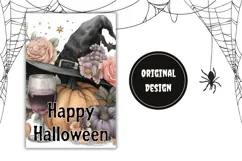 Cartoon Halloween Hat Garden Flag, Happy Halloween Flag Product Image 2