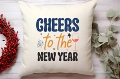 Cheers to the new year SVG, Happy New Year SVG Product Image 2