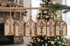 Nativity Ornaments Laser Cut Bundle | Christmas | SVG Product Image 2