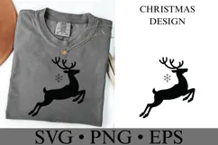 Christmas Deer Svg | Christmas svg | Shirt Svg Product Image 1